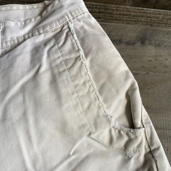 U.S. Polo Assn. 1890 Khaki Cargo Shorts size 36 distressed flawed - Picture 4 of 7